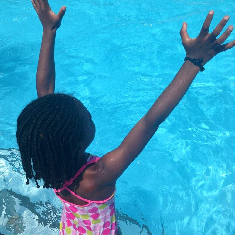 Girl in pool